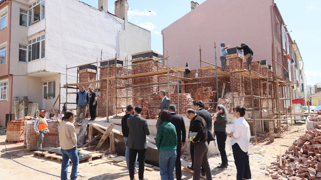 Osmanlı'nın ilk karakol örneklerinden Edirne Manyas Karakolu'ndaki ihya çalışmaları sürüyor