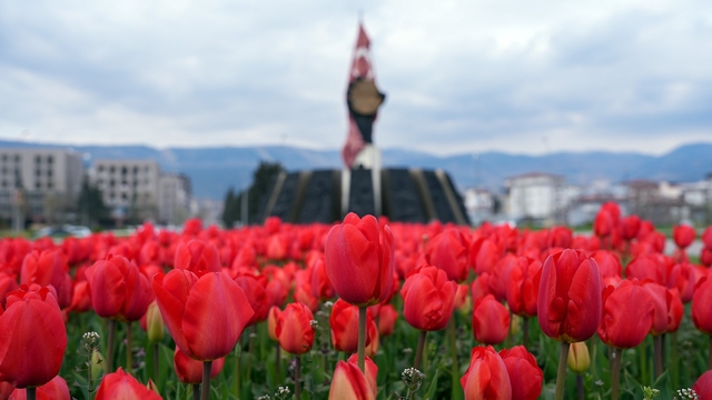 Kahramanmaraş'ta kavşaklarda görsel şölen