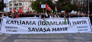 İsrail'in çıkardığı idam yasası Kırıkkale'de protesto edildi