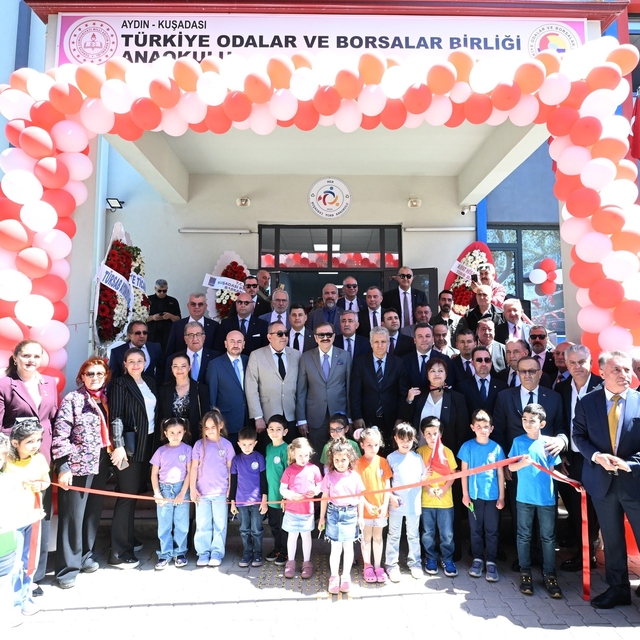 Kuşadası'nda TOBB Anaokulu açıldı