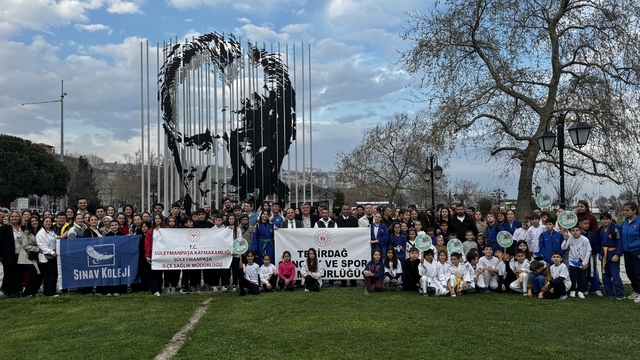 Tekirdağ'da "Dünya Sağlık Günü" kapsamında yürüyüş düzenlendi
