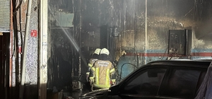 Diyarbakır’da oto tamir dükkanında yangın