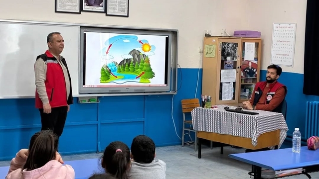 Karacasu'da öğrencilere su verimliliğinin önemi anlatıldı