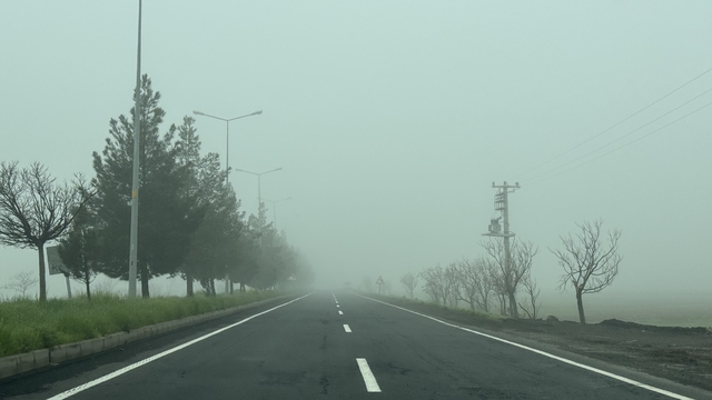 Diyarbakır güne sisle uyandı