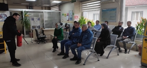 Gümüşhacıköy'de PTT çalışanlarına yönelik yangın tatbikatı düzenlendi