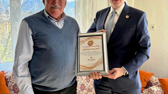 Hisarcık'ta gazilere Şükran Belgesi