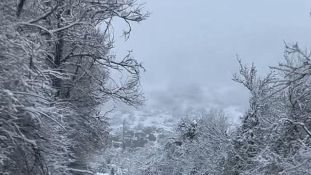 Gerede'de kar yağışı etkili oldu