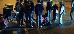 Batman'da motosikletten savrulan kurye yaralandı