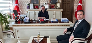 Suluova Vergi Dairesi Müdürü Şekercan'dan Kaymakam Gürçam'a ziyaret