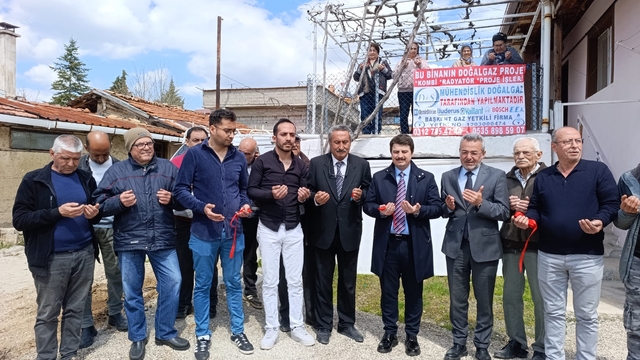 Nallıhan'ın Atça Mahallesi doğal gaza kavuştu