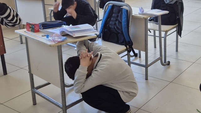 Baskil'de deprem tatbikatı yapıldı