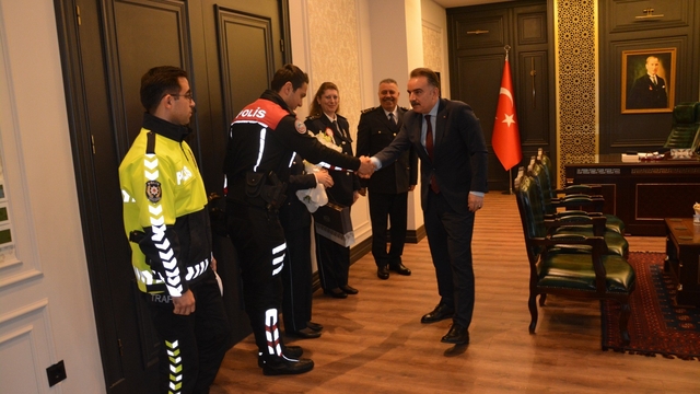 Polis Teşkilatı'ndan, Kaymakam Odabaş'a ziyaret