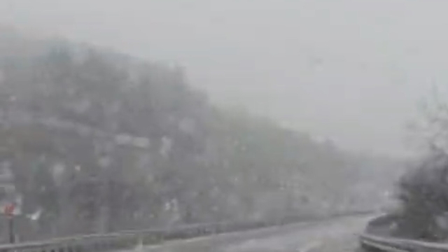 Karabük-Çerkeş kara yolunda kar yağışı başladı