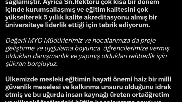 AK Partili Cıngı'dan KAYÜ yönetimi ve öğrencilerine Start-Up teşekkürü