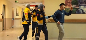 Bursa'da kesim makinesinden fırlayan parça işçinin gözüne saplandı