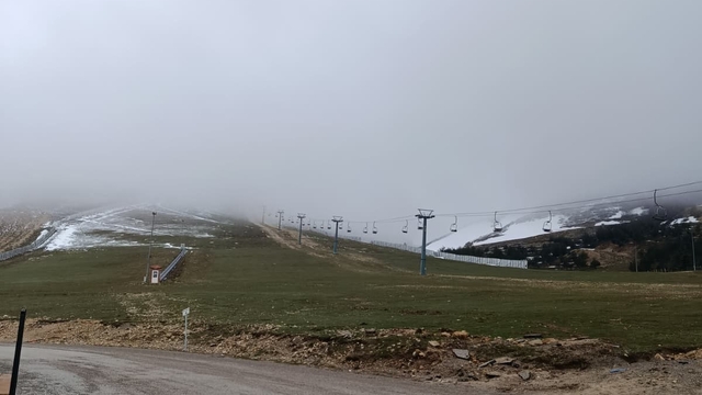 Ladik Akdağ'da nisan karı sürprizi