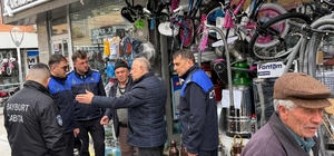 Bayburt’ta kaldırım işgallerine zabıta denetimi