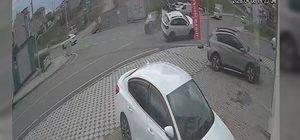 İki cipin çarpıştığı kaza kamerada: 7 yaralı