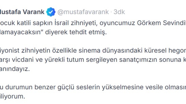 Varank'tan oyuncu Görkem Sevindik'e destek