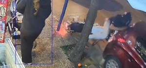 Motosiklet sürücüsünün ölümden döndüğü kaza kamerada