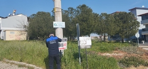 Denizli'de kaçak reklam panoları tek tek kontrol ediliyor