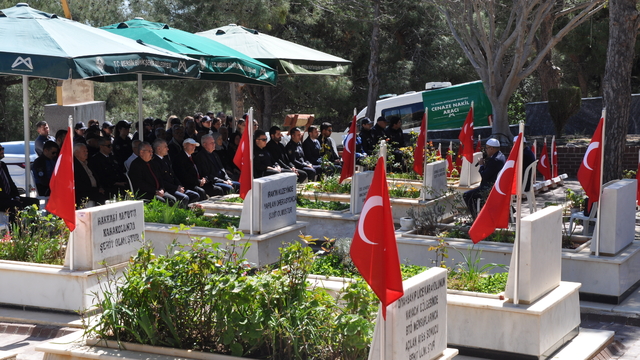 Silifke'de Polis Haftası dolayısıyla şehitlik ziyaret edildi