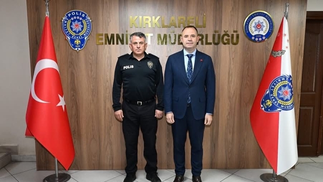 Kırklareli Belediye Başkanı Bulut, İl Emniyet Müdürü Çamuroğlu'nu ziyaret etti