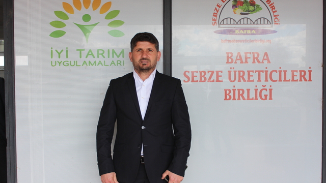 Bafra Sebze Üreticileri Birliği Başkanlığına yeniden Adem Aşçı seçildi