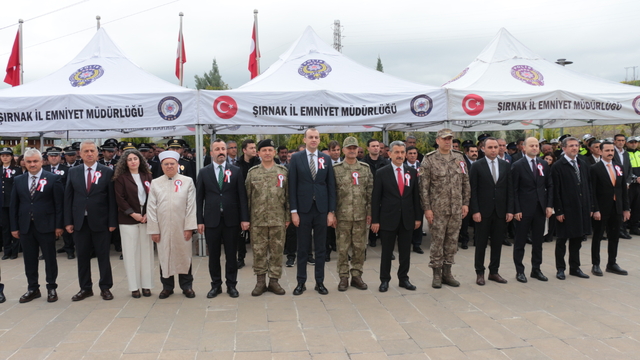 Şırnak'ta "Polis Haftası" kapsamında şehitler anıldı