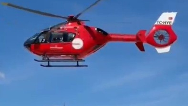 Yozgat'taki hasta ambulans helikopterle sevk edildi