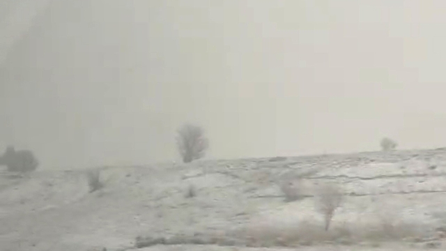 Nisan'da kar sürprizi, Kütahya-Altıntaş arası beyaza büründü