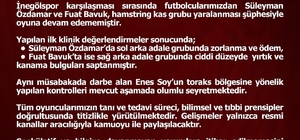 Elazığspor’dan sakat futbolculara ilişkin açıklama