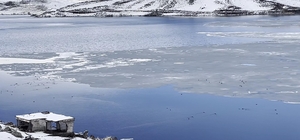 Çıldır Gölü'nde çözülme başladı