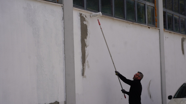 Bilecik'te kapalı pazar alanında bakım ve yenileme çalışması