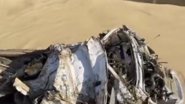 Osmaniye'de selde kaybolan minibüs bulundu, geriye hurda kaldı