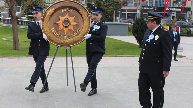 Bafra'da Türk Polis Teşkilatı'nın 181. yıl dönümü kutlandı