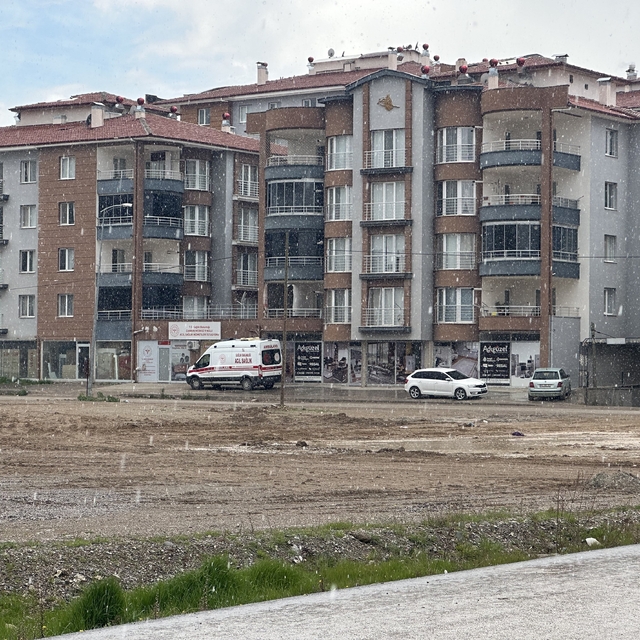 Çankırı'da kar yağışı etkili oldu