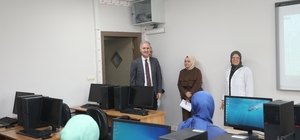 Başkan Taban'dan İNESMEK kursiyerlerine ziyaret