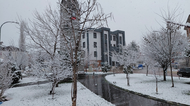Tokat'ın ilçelerinde kar yağışı etkili oluyor