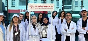 Sinop'ta hemşire adayları kansere dikkat çekti