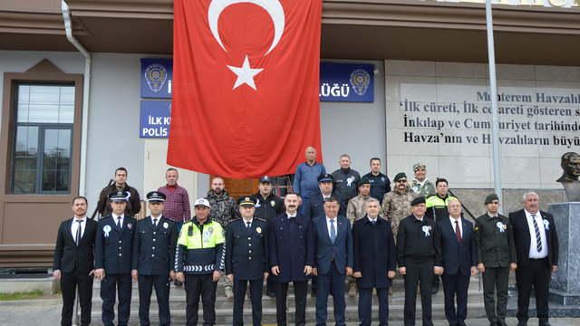 Türk Polis Teşkilatının 181. kuruluş yıl dönümü Havza'da kutlandı
