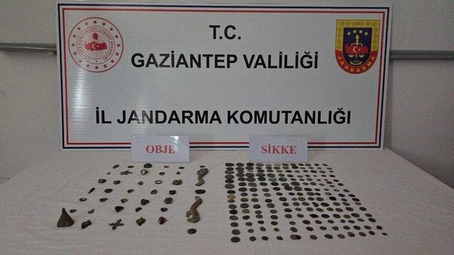 Gaziantep'te 191 adet sikke ele geçirildi: 1 gözaltı