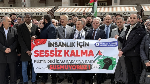 Tokat'ta İsrail'in 'idam yasası'na tepki eylemi