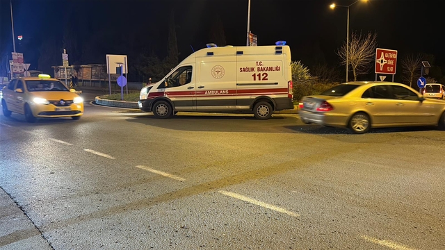 Tekirdağ'da otomobille çarpışan motosikletin sürücüsü yaralandı