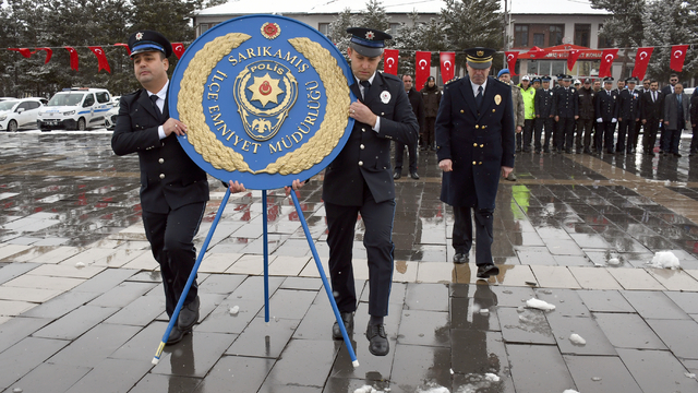 Sarıkamış ve Kağızman'da Türk Polis Teşkilatının 181. kuruluş yıl dönümü kutlandı