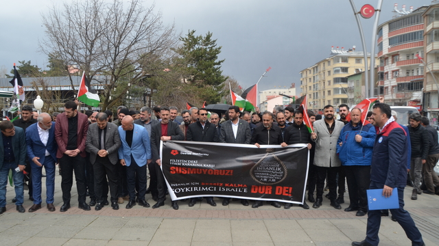 Muş'ta İsrail'in Filistinli esirleri hedef alan "idam yasası"na tepki