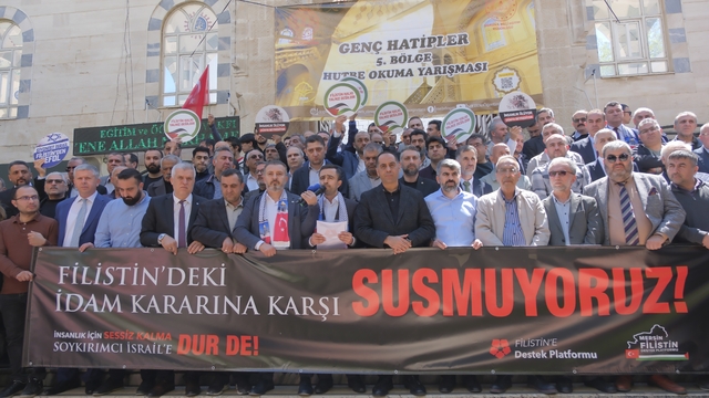 Adana, Mersin ve Hatay'da İsrail'in Filistinli esirlere yönelik "idam yasası" protesto edildi