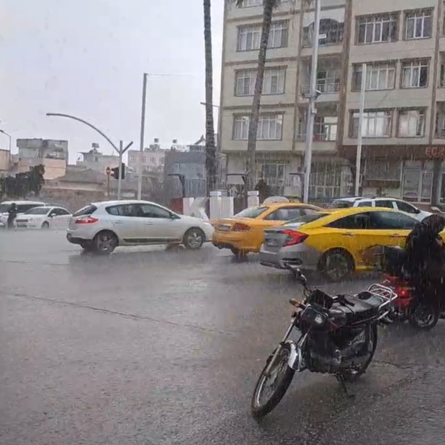 Kilis'te kuvvetli yağış  etkili oldu
