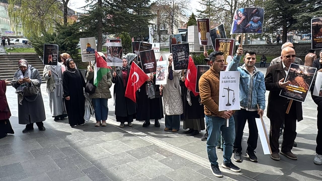 Konya ve Afyonkarahisar'da İsrail'in Filistinli esirlere yönelik "idam yasası" protesto edildi