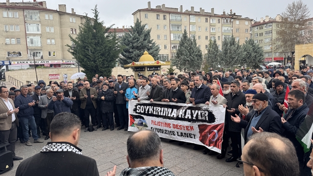 Çankırı, Tokat, Kastamonu ve Amasya'da İsrail'in Filistinli esirleri hedef alan "idam yasası" protesto edildi